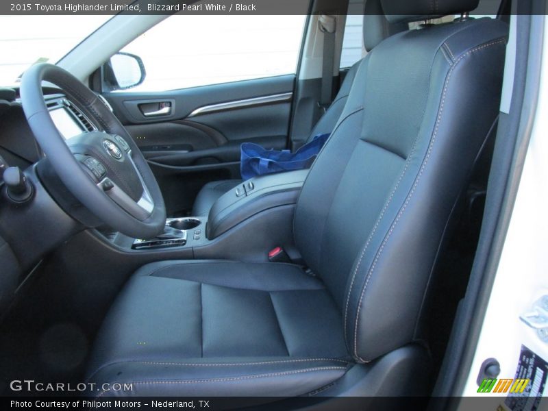 Blizzard Pearl White / Black 2015 Toyota Highlander Limited