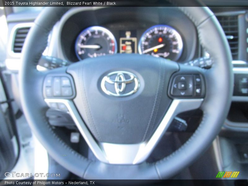 Blizzard Pearl White / Black 2015 Toyota Highlander Limited