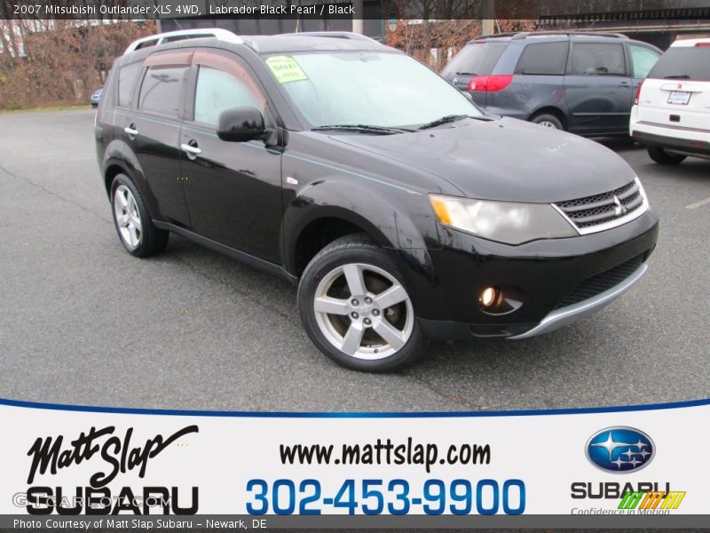 Labrador Black Pearl / Black 2007 Mitsubishi Outlander XLS 4WD