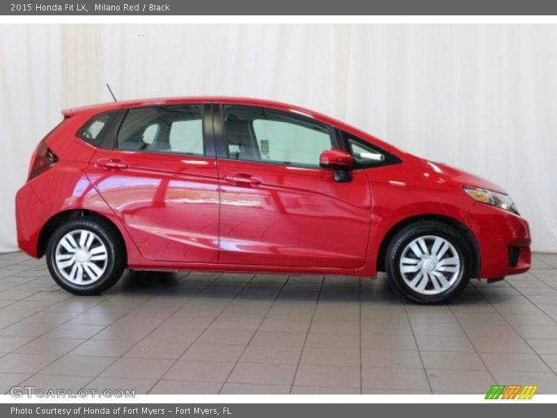 Milano Red / Black 2015 Honda Fit LX