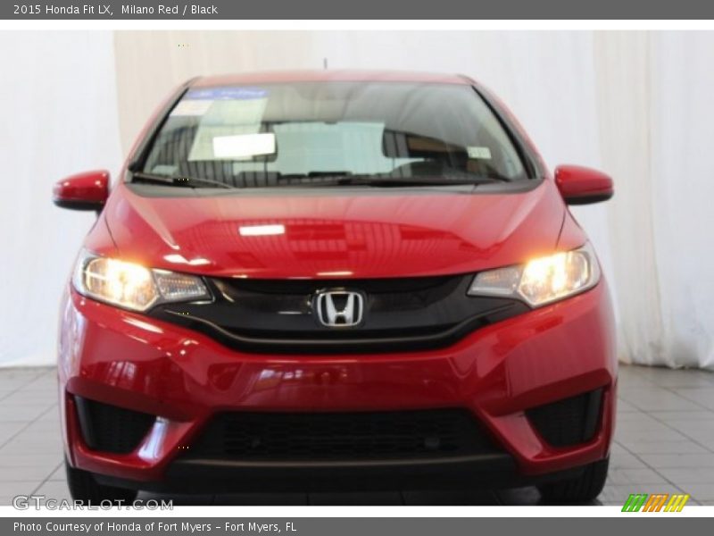 Milano Red / Black 2015 Honda Fit LX