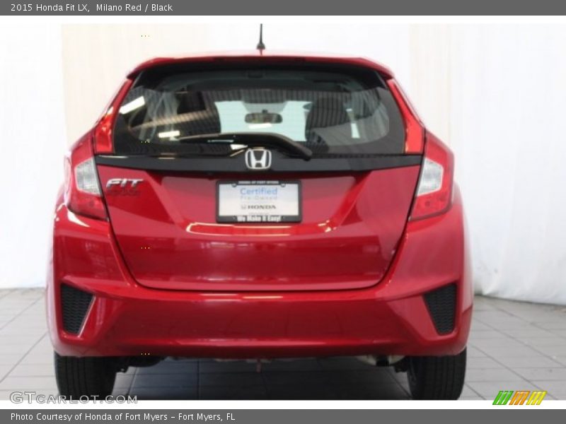 Milano Red / Black 2015 Honda Fit LX