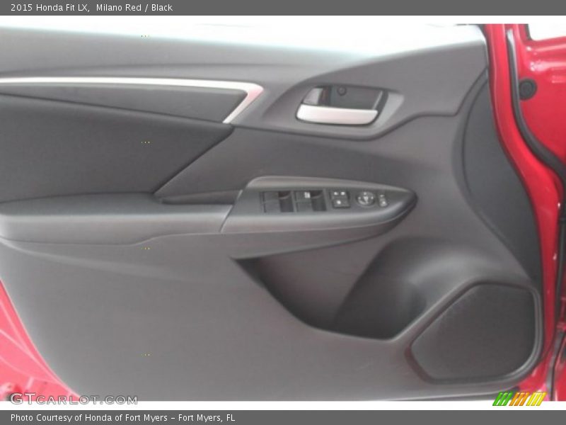Milano Red / Black 2015 Honda Fit LX