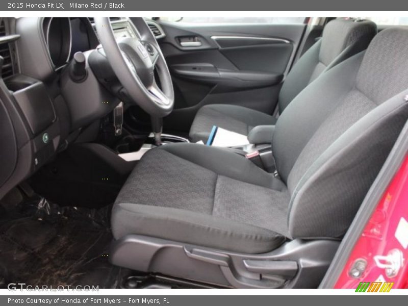 Milano Red / Black 2015 Honda Fit LX