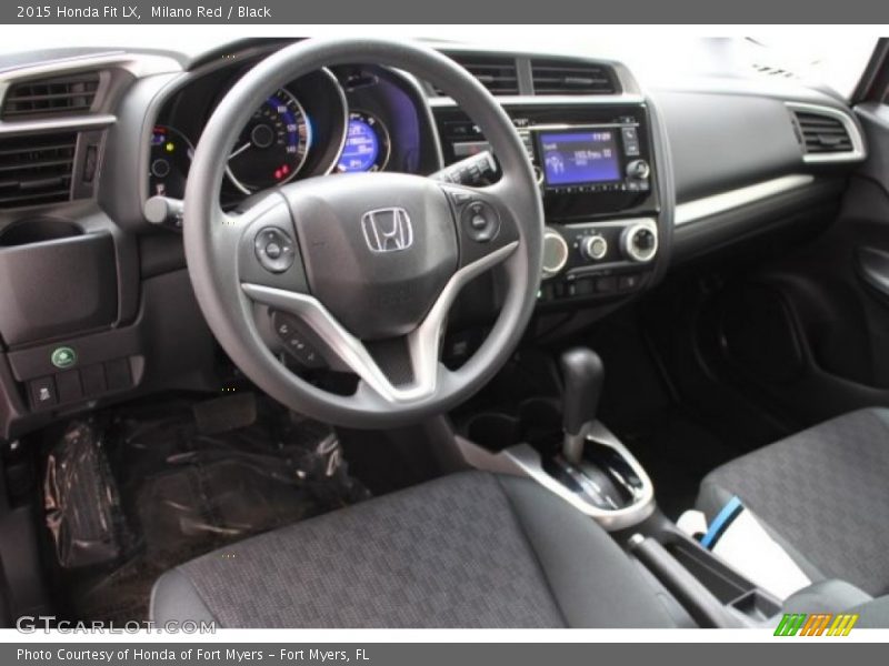 Milano Red / Black 2015 Honda Fit LX