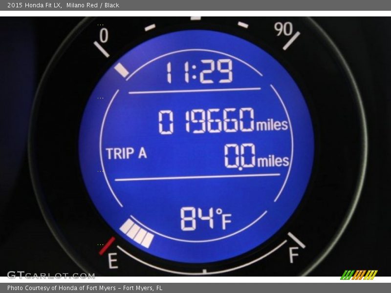 Milano Red / Black 2015 Honda Fit LX