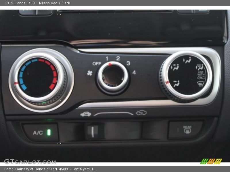 Milano Red / Black 2015 Honda Fit LX