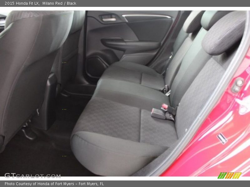 Milano Red / Black 2015 Honda Fit LX