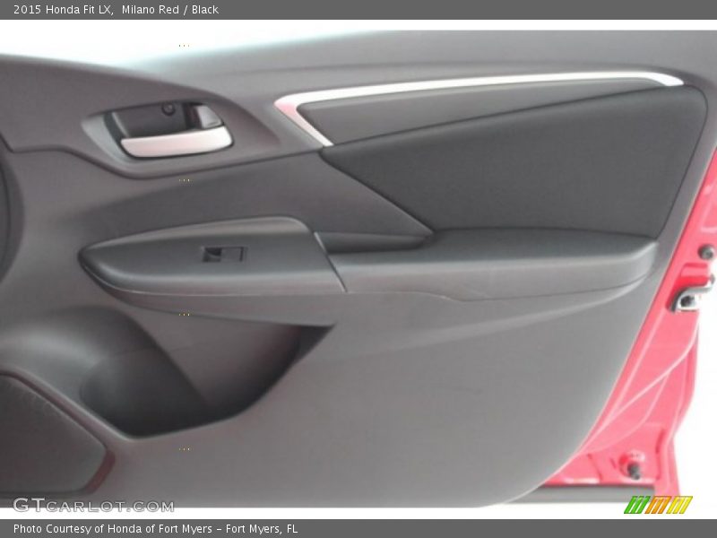 Milano Red / Black 2015 Honda Fit LX