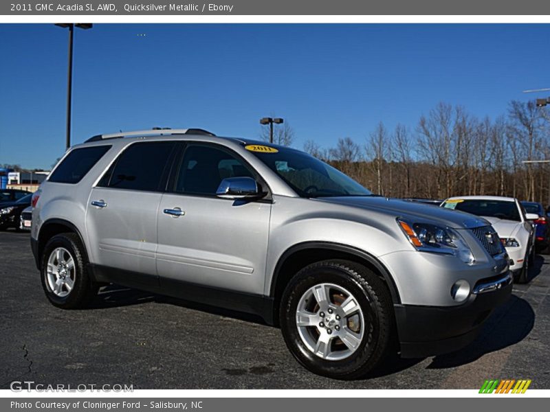 Quicksilver Metallic / Ebony 2011 GMC Acadia SL AWD