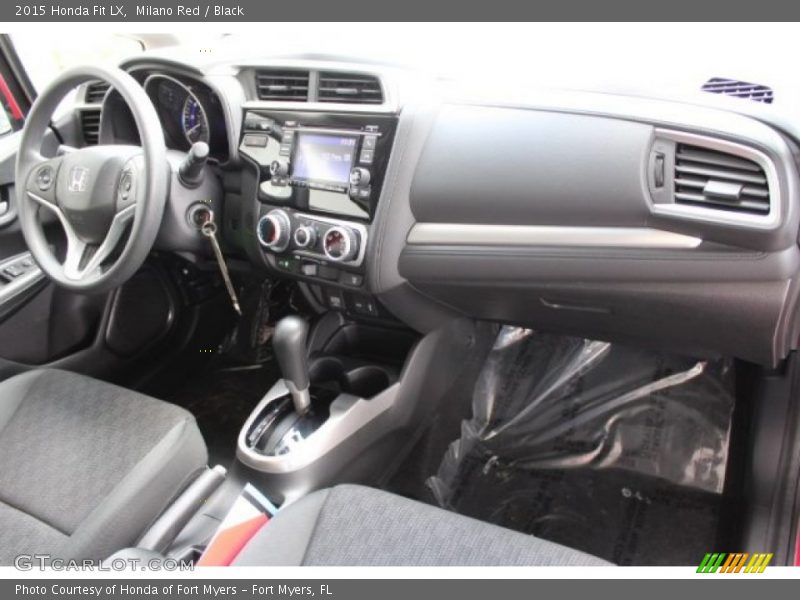 Milano Red / Black 2015 Honda Fit LX