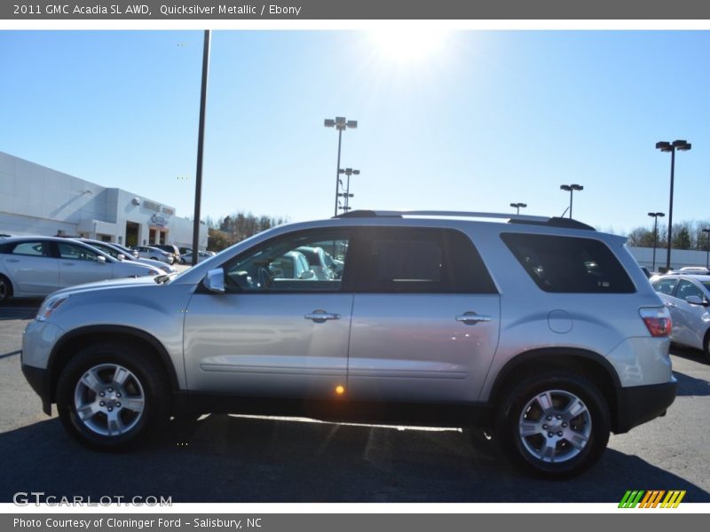 Quicksilver Metallic / Ebony 2011 GMC Acadia SL AWD