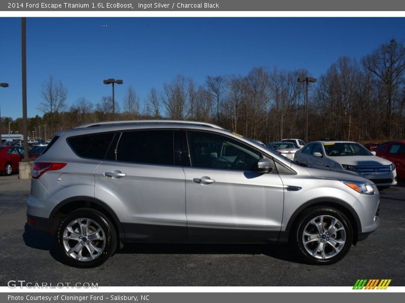 Ingot Silver / Charcoal Black 2014 Ford Escape Titanium 1.6L EcoBoost