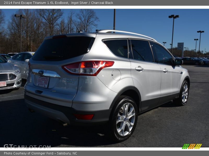 Ingot Silver / Charcoal Black 2014 Ford Escape Titanium 1.6L EcoBoost