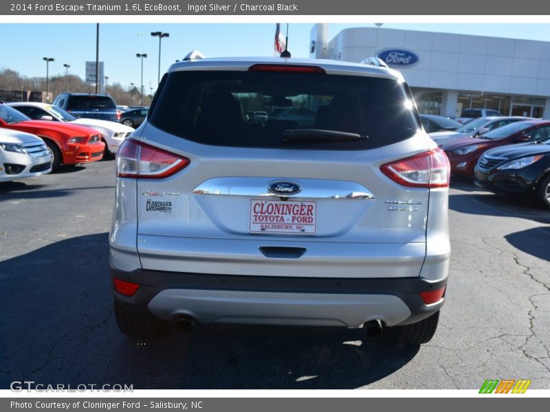 Ingot Silver / Charcoal Black 2014 Ford Escape Titanium 1.6L EcoBoost
