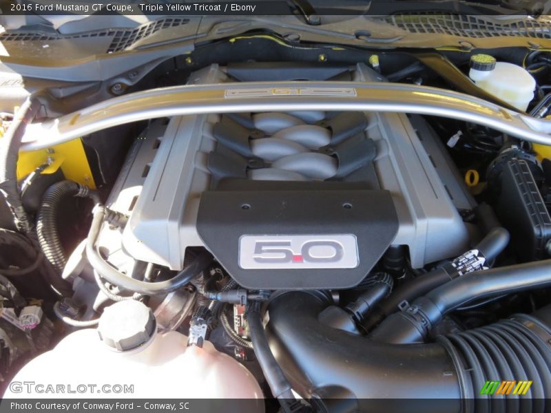 Triple Yellow Tricoat / Ebony 2016 Ford Mustang GT Coupe