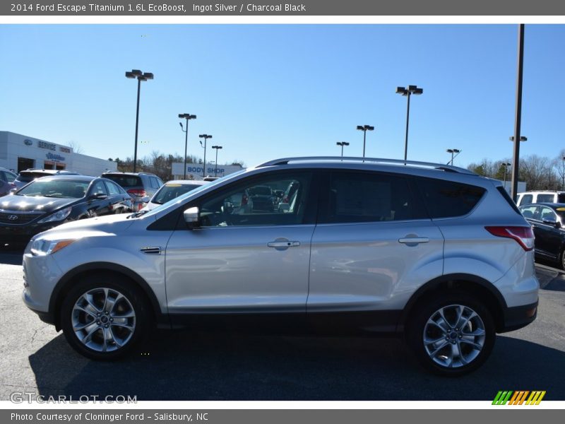 Ingot Silver / Charcoal Black 2014 Ford Escape Titanium 1.6L EcoBoost