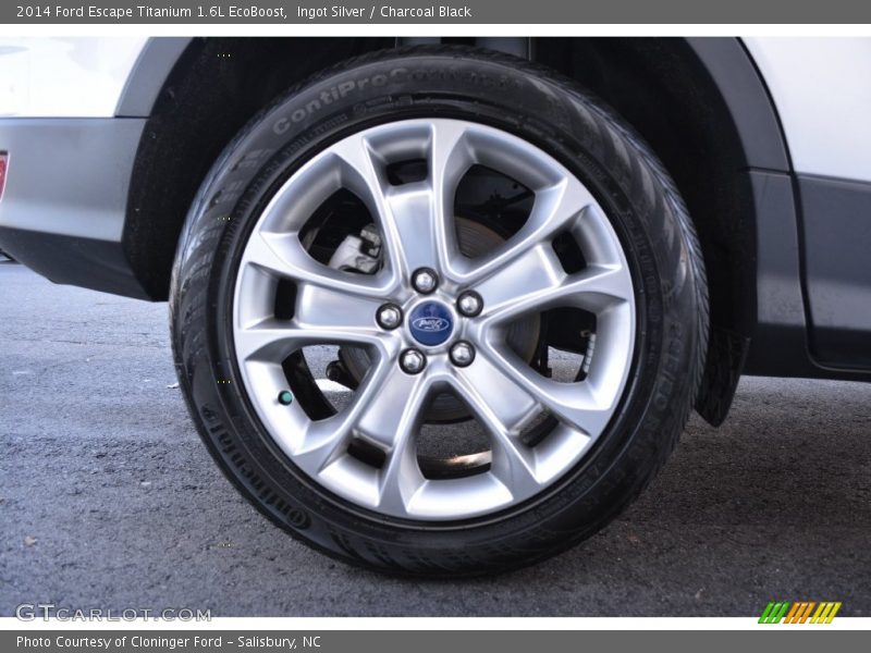Ingot Silver / Charcoal Black 2014 Ford Escape Titanium 1.6L EcoBoost