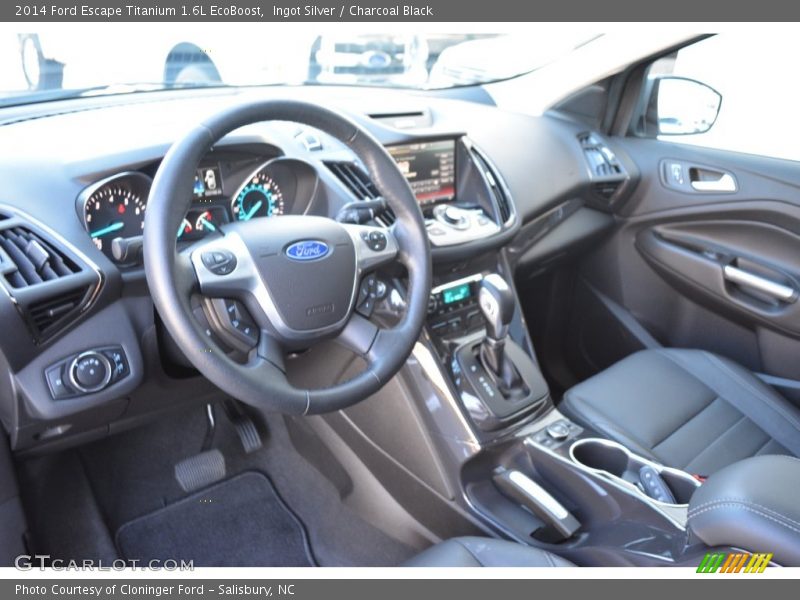 Ingot Silver / Charcoal Black 2014 Ford Escape Titanium 1.6L EcoBoost