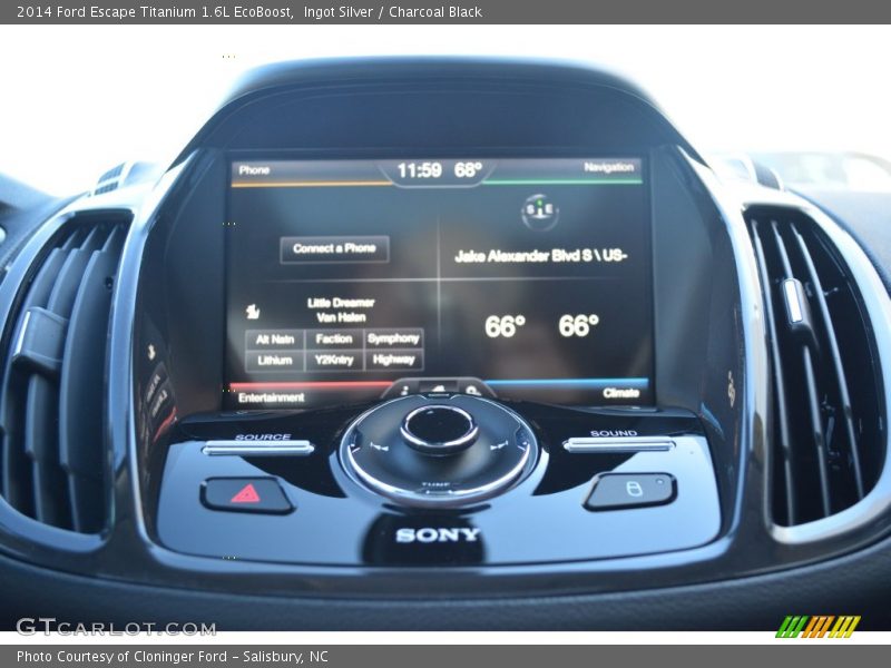 Ingot Silver / Charcoal Black 2014 Ford Escape Titanium 1.6L EcoBoost