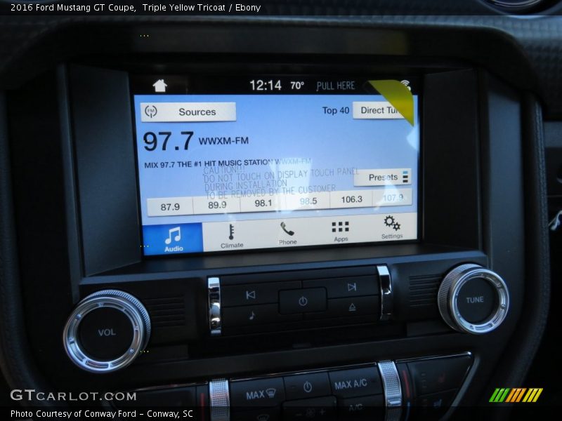 Triple Yellow Tricoat / Ebony 2016 Ford Mustang GT Coupe