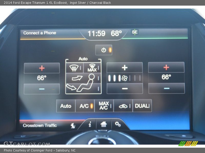 Ingot Silver / Charcoal Black 2014 Ford Escape Titanium 1.6L EcoBoost