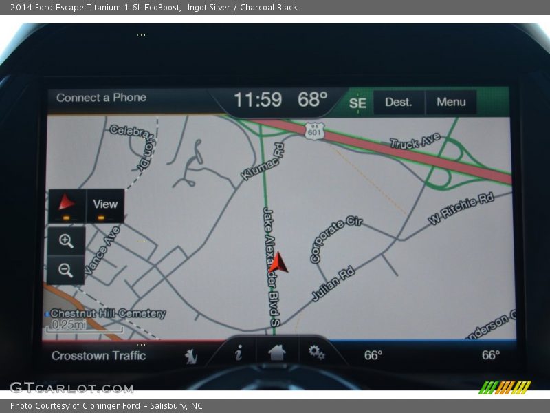 Ingot Silver / Charcoal Black 2014 Ford Escape Titanium 1.6L EcoBoost