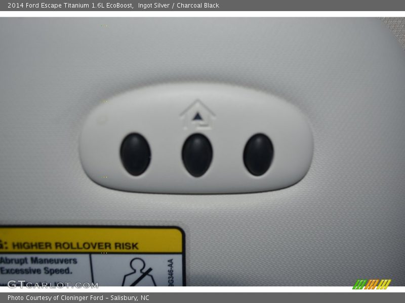 Ingot Silver / Charcoal Black 2014 Ford Escape Titanium 1.6L EcoBoost