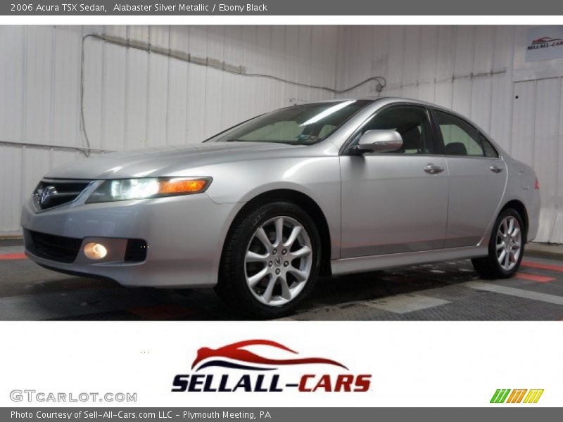Alabaster Silver Metallic / Ebony Black 2006 Acura TSX Sedan