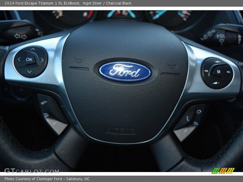 Ingot Silver / Charcoal Black 2014 Ford Escape Titanium 1.6L EcoBoost