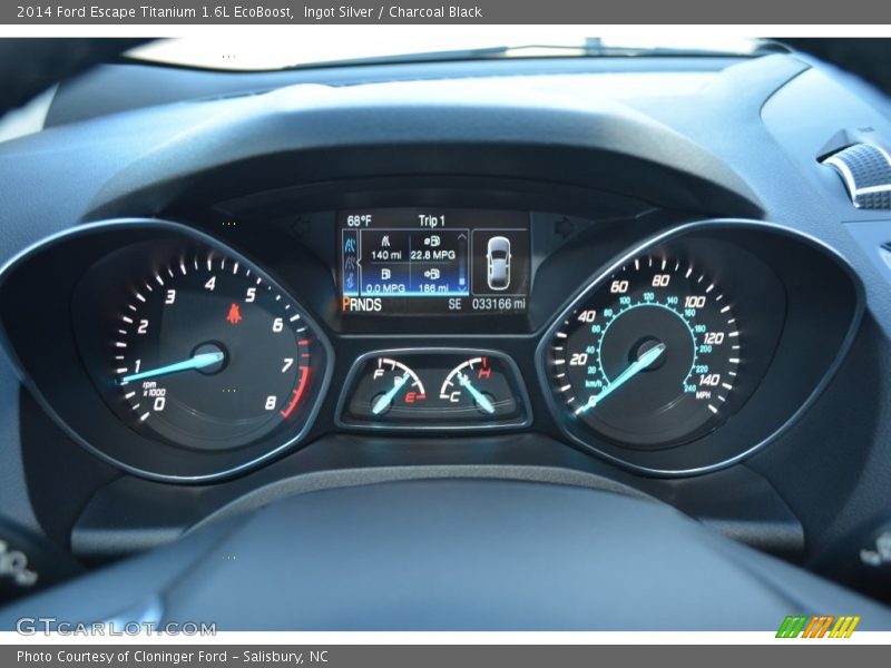 Ingot Silver / Charcoal Black 2014 Ford Escape Titanium 1.6L EcoBoost