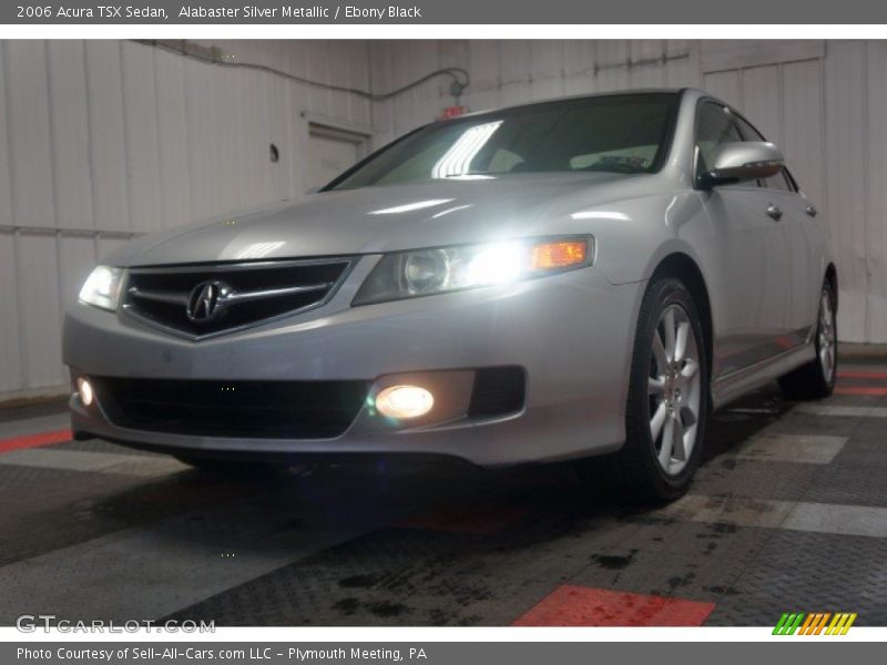 Alabaster Silver Metallic / Ebony Black 2006 Acura TSX Sedan