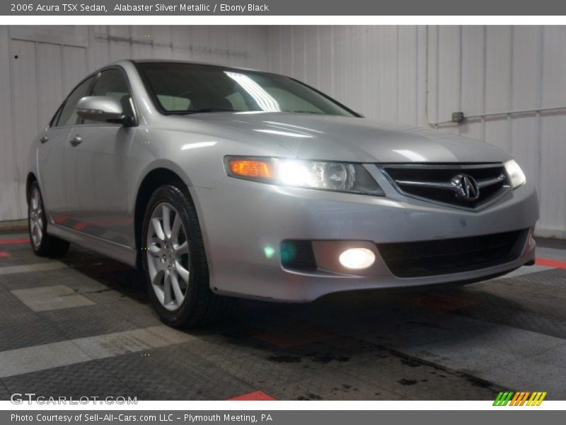 Alabaster Silver Metallic / Ebony Black 2006 Acura TSX Sedan