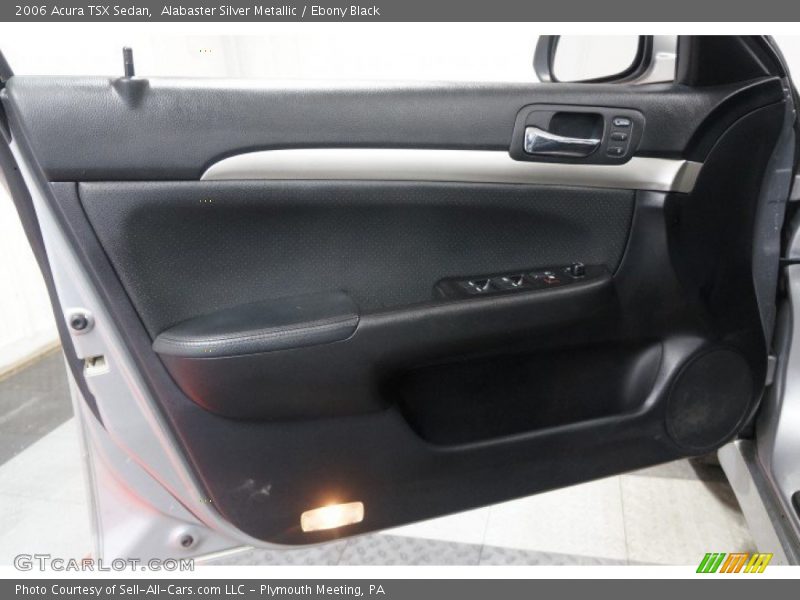 Alabaster Silver Metallic / Ebony Black 2006 Acura TSX Sedan
