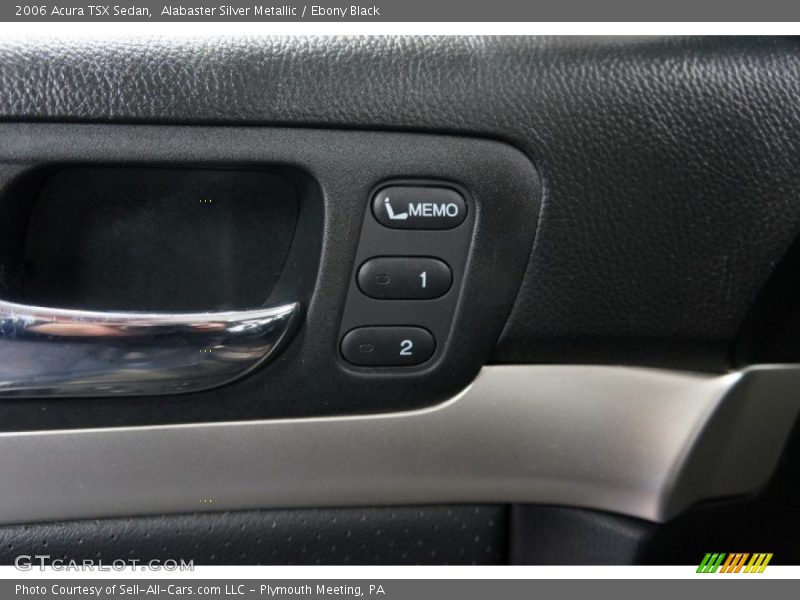 Alabaster Silver Metallic / Ebony Black 2006 Acura TSX Sedan