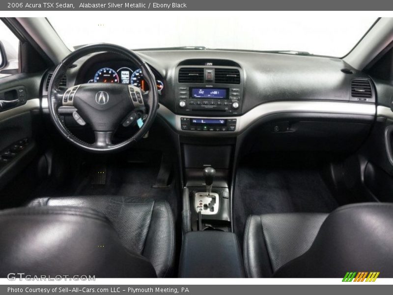 Alabaster Silver Metallic / Ebony Black 2006 Acura TSX Sedan