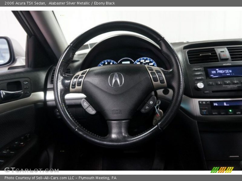 Alabaster Silver Metallic / Ebony Black 2006 Acura TSX Sedan