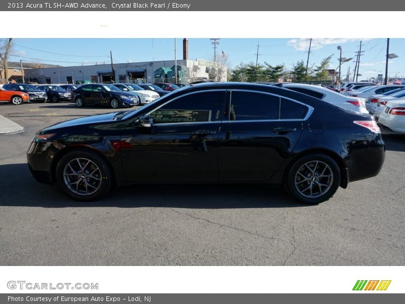 Crystal Black Pearl / Ebony 2013 Acura TL SH-AWD Advance