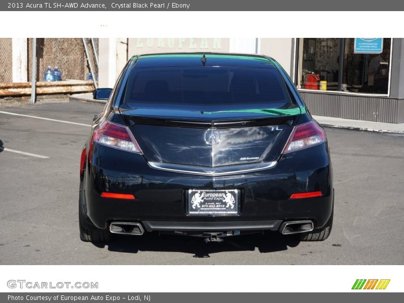 Crystal Black Pearl / Ebony 2013 Acura TL SH-AWD Advance