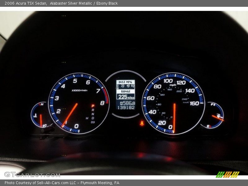 Alabaster Silver Metallic / Ebony Black 2006 Acura TSX Sedan