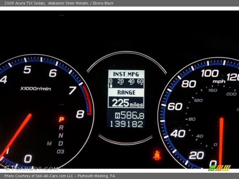 Alabaster Silver Metallic / Ebony Black 2006 Acura TSX Sedan