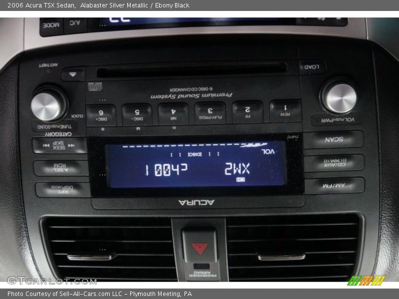Alabaster Silver Metallic / Ebony Black 2006 Acura TSX Sedan