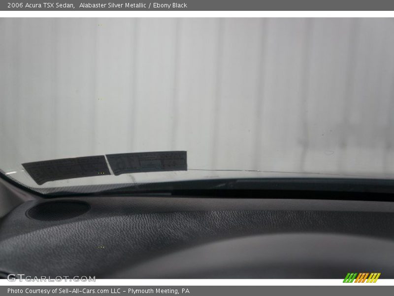 Alabaster Silver Metallic / Ebony Black 2006 Acura TSX Sedan