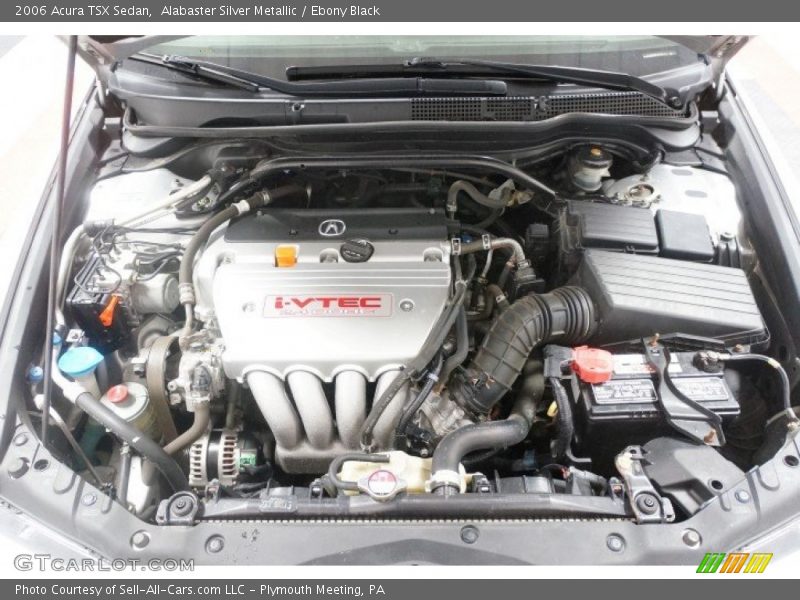 Alabaster Silver Metallic / Ebony Black 2006 Acura TSX Sedan