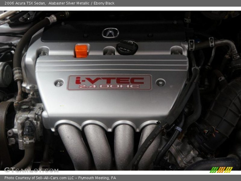 Alabaster Silver Metallic / Ebony Black 2006 Acura TSX Sedan