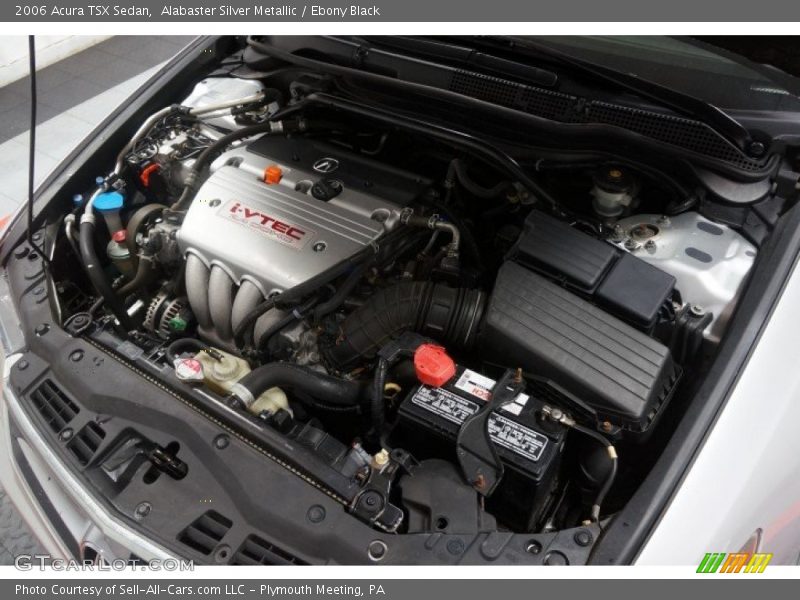 Alabaster Silver Metallic / Ebony Black 2006 Acura TSX Sedan