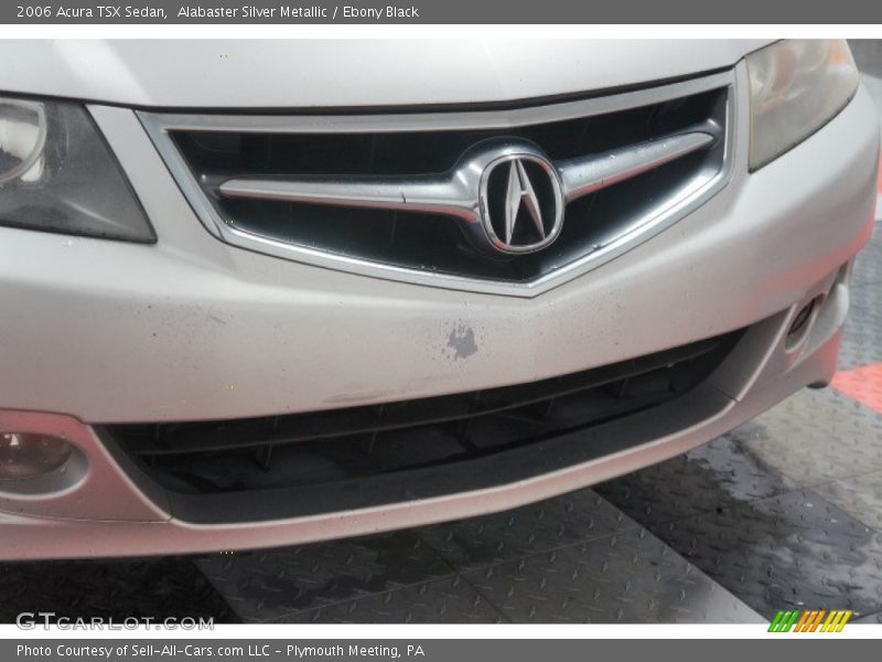 Alabaster Silver Metallic / Ebony Black 2006 Acura TSX Sedan