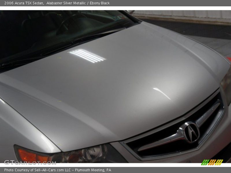 Alabaster Silver Metallic / Ebony Black 2006 Acura TSX Sedan