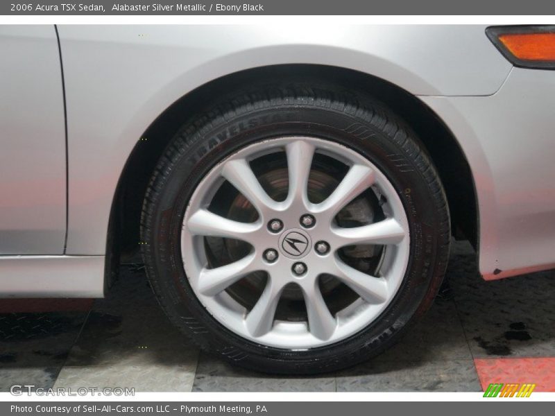 Alabaster Silver Metallic / Ebony Black 2006 Acura TSX Sedan