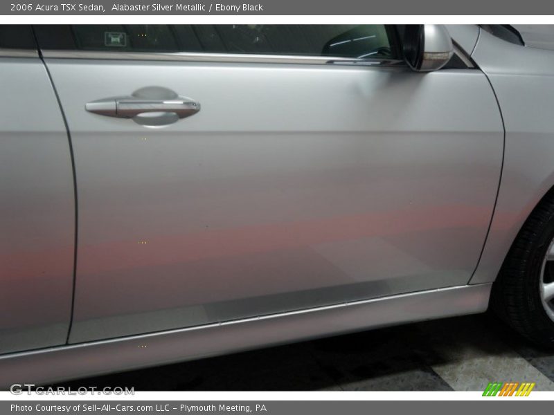 Alabaster Silver Metallic / Ebony Black 2006 Acura TSX Sedan